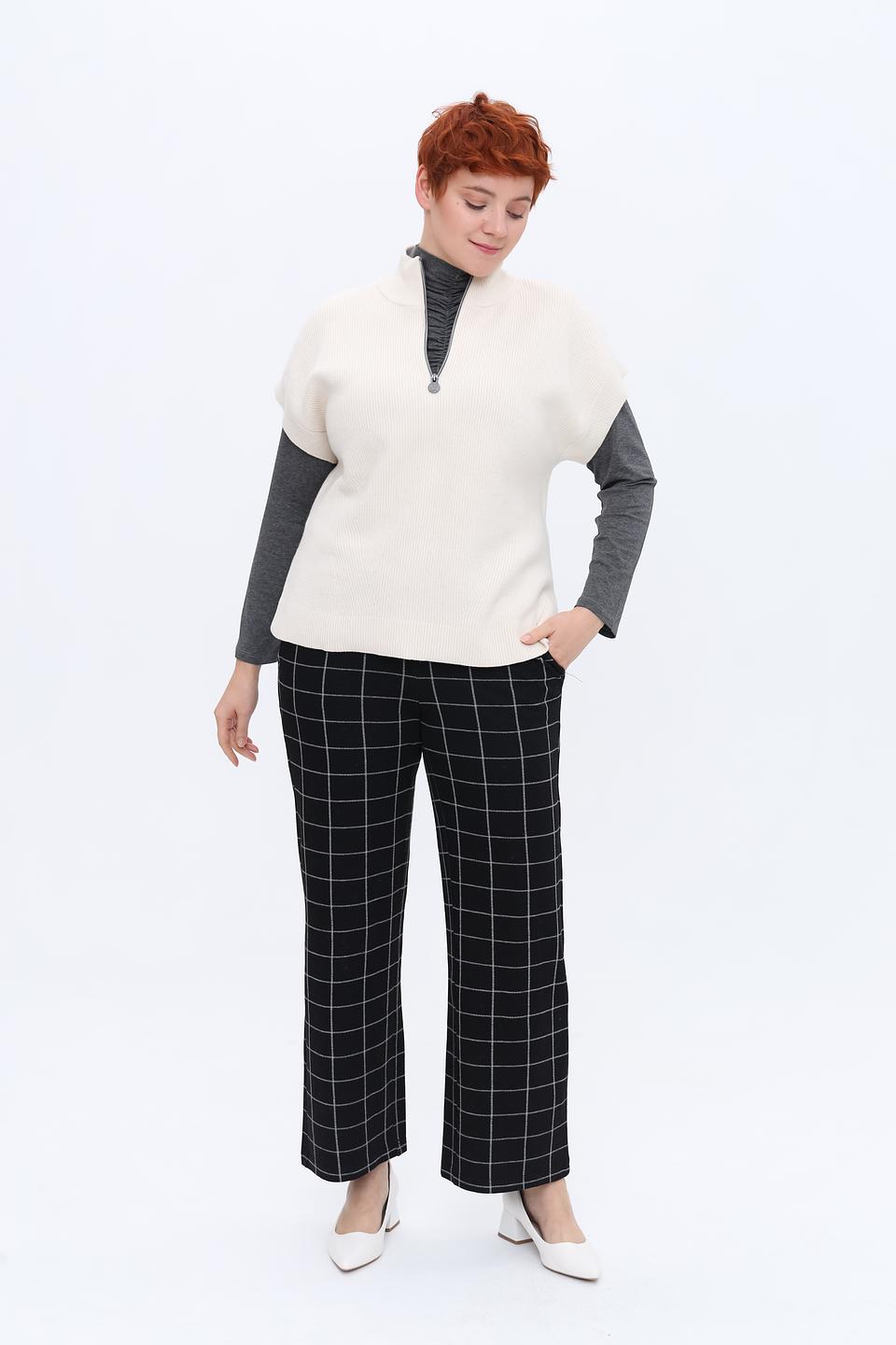 Жилет Lecomte кремовый с молнией