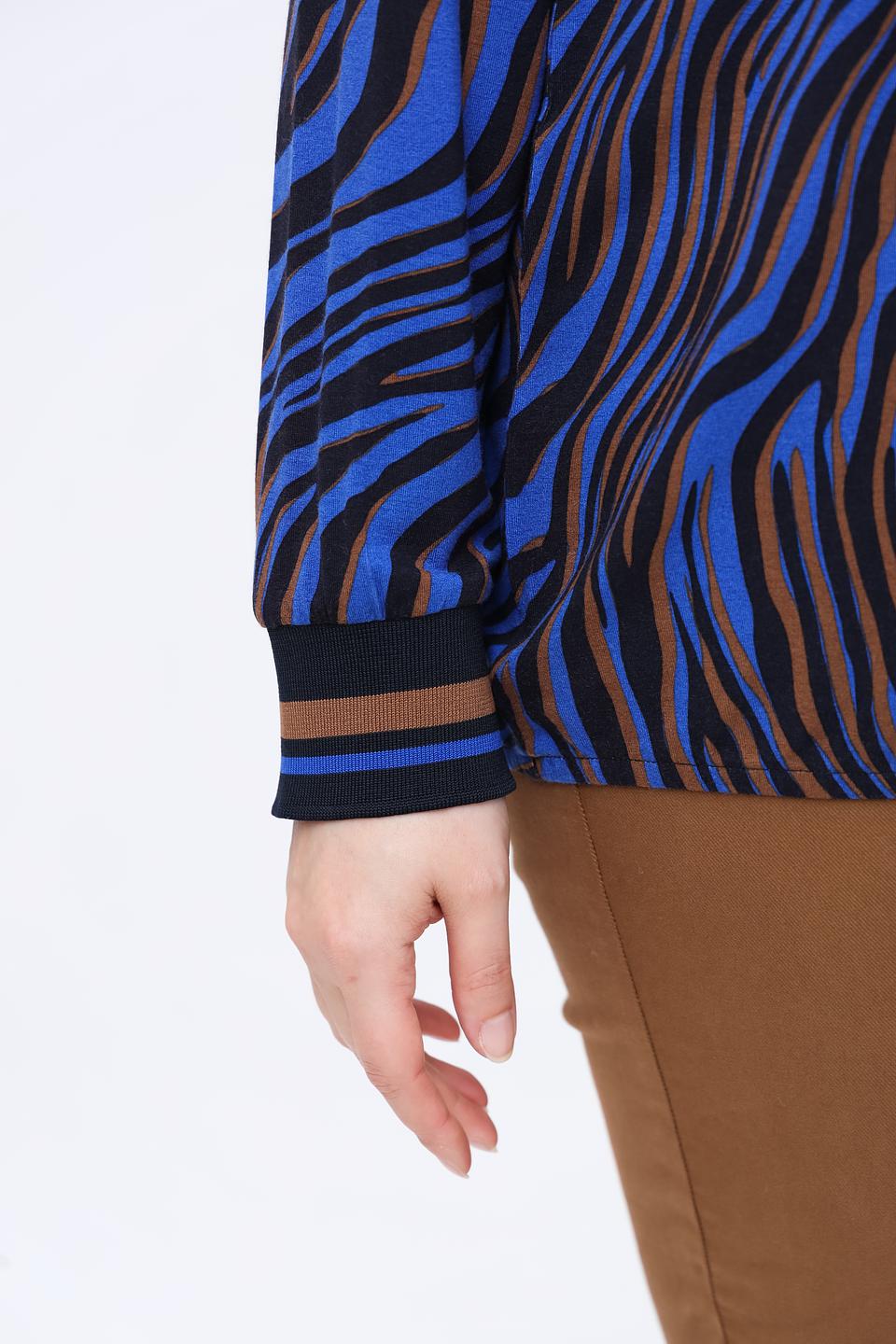 Лонгслив Frapp с принтом зебра