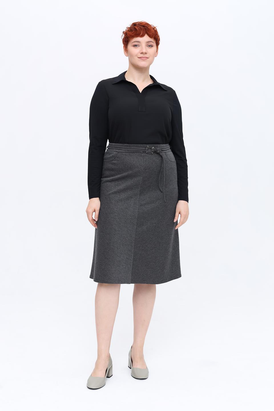 Юбка Frank Walder с запахом серая