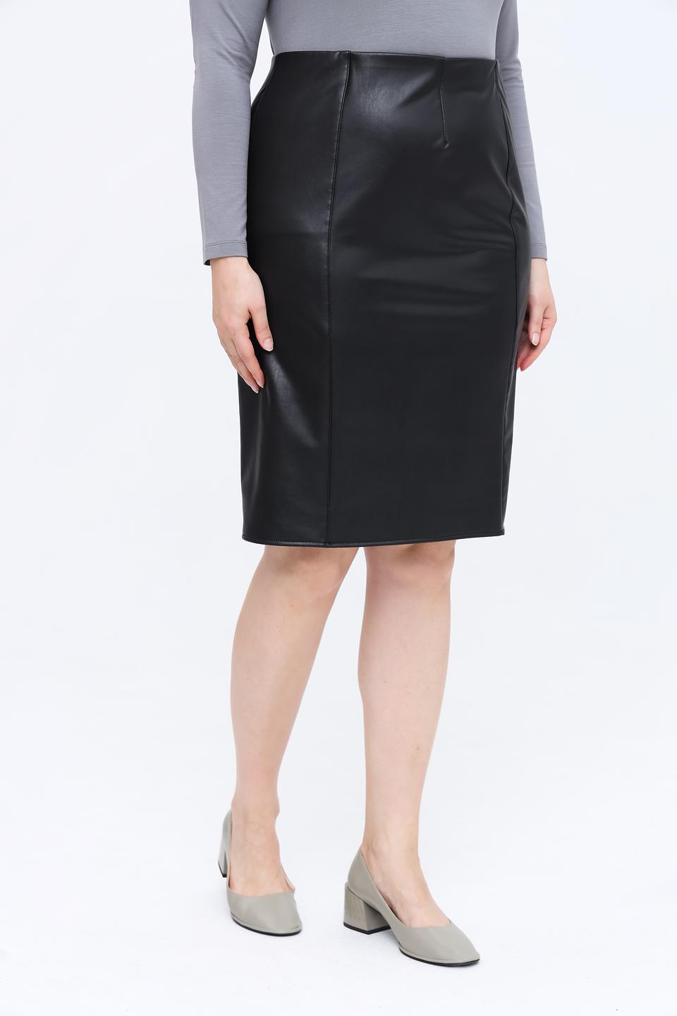 Юбка Frank Walder из экокожи чёрная