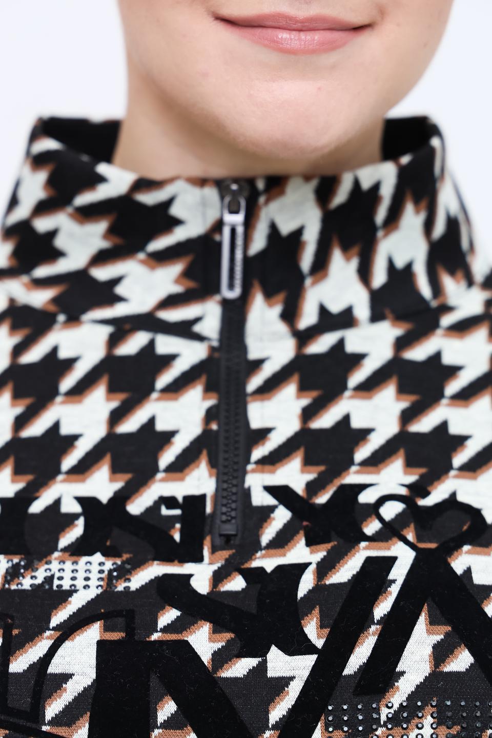 Пуловер Lebek в клетку