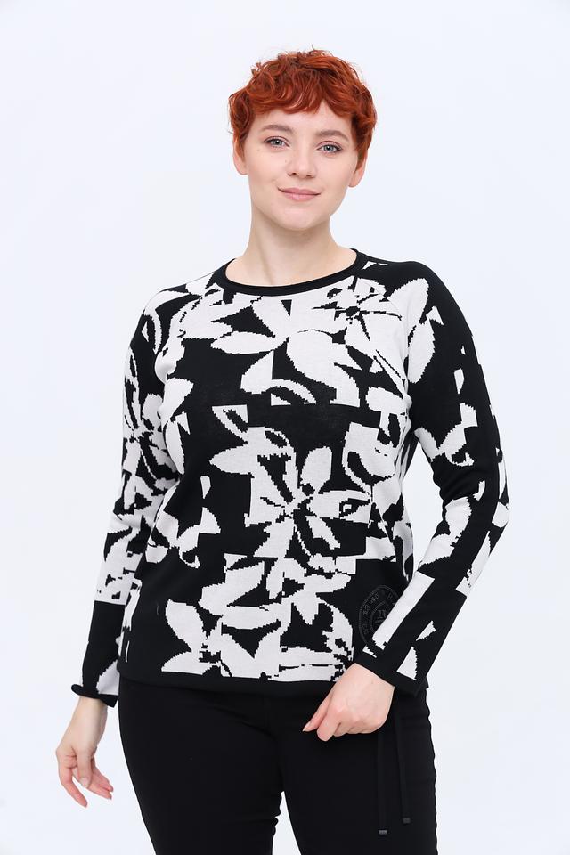 Пуловер Rabe collection с цветочным принтом