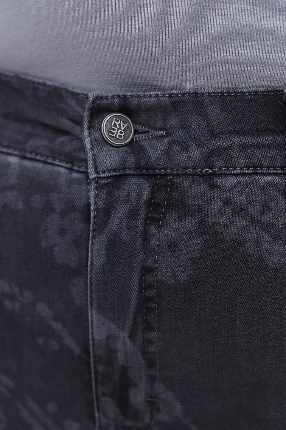 Джинсы Rabe collection с узором серые