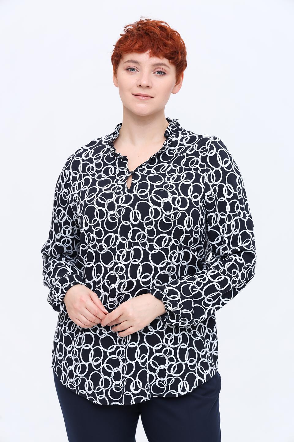 Блуза Erfo с принтом в полоску