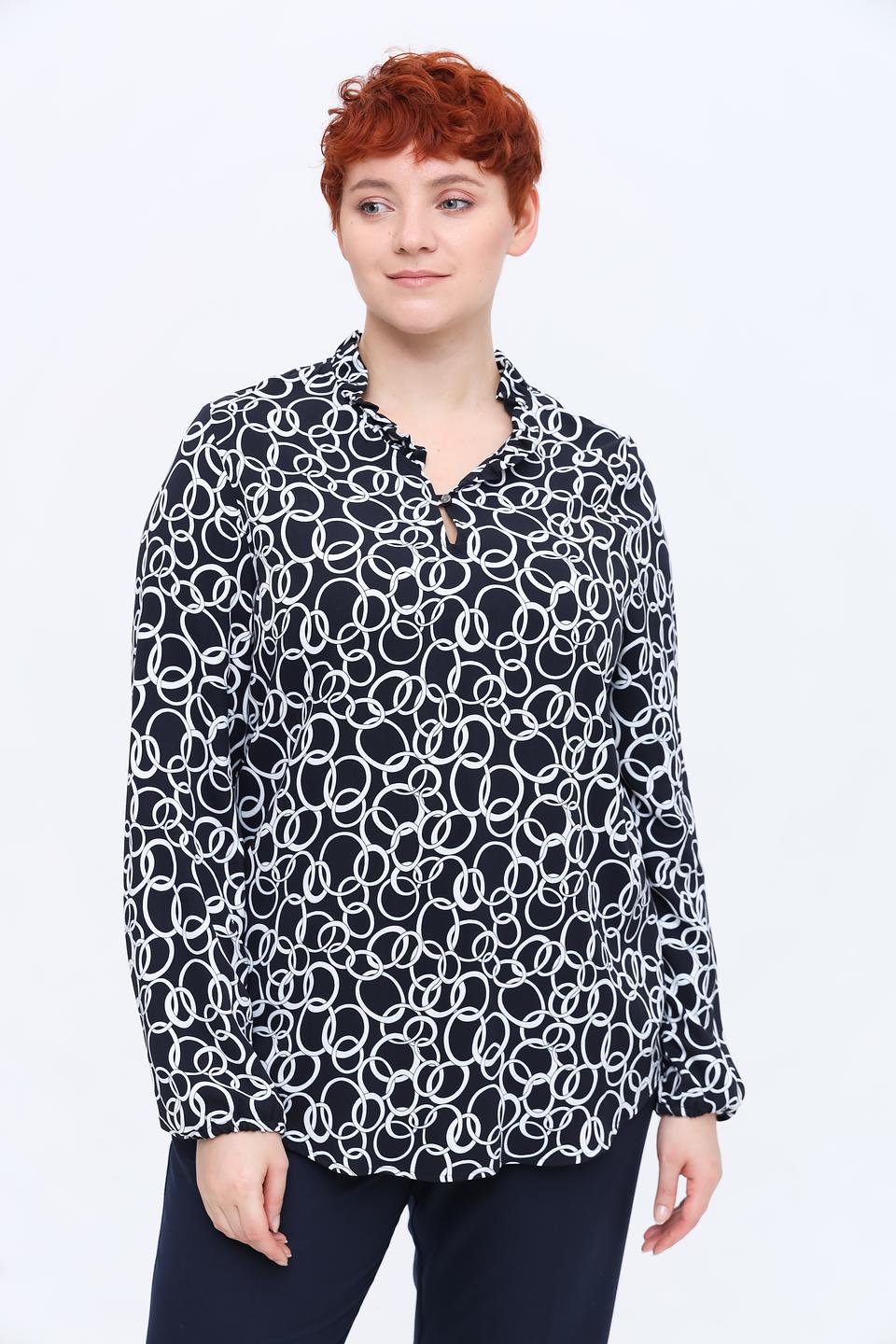 Блуза Erfo с принтом в полоску