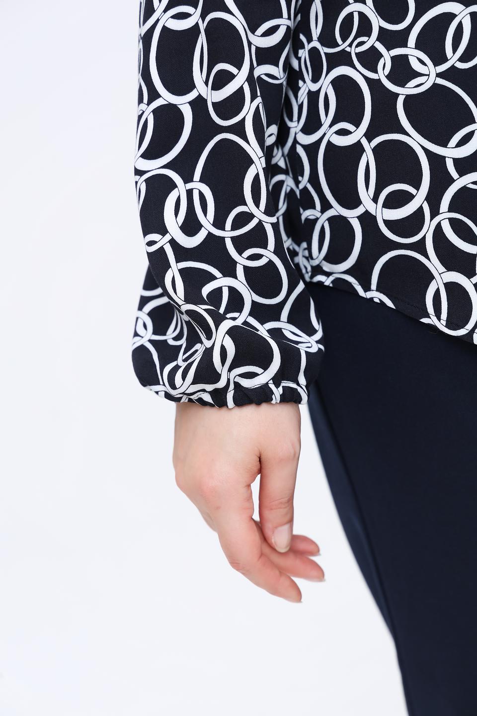 Блуза Erfo с принтом в полоску