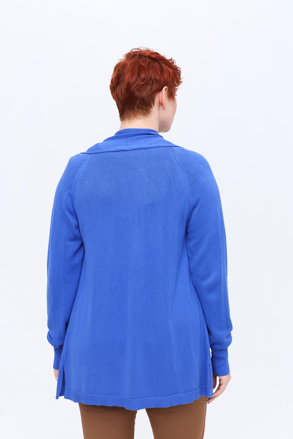 Кардиган Erfo синий вязаный