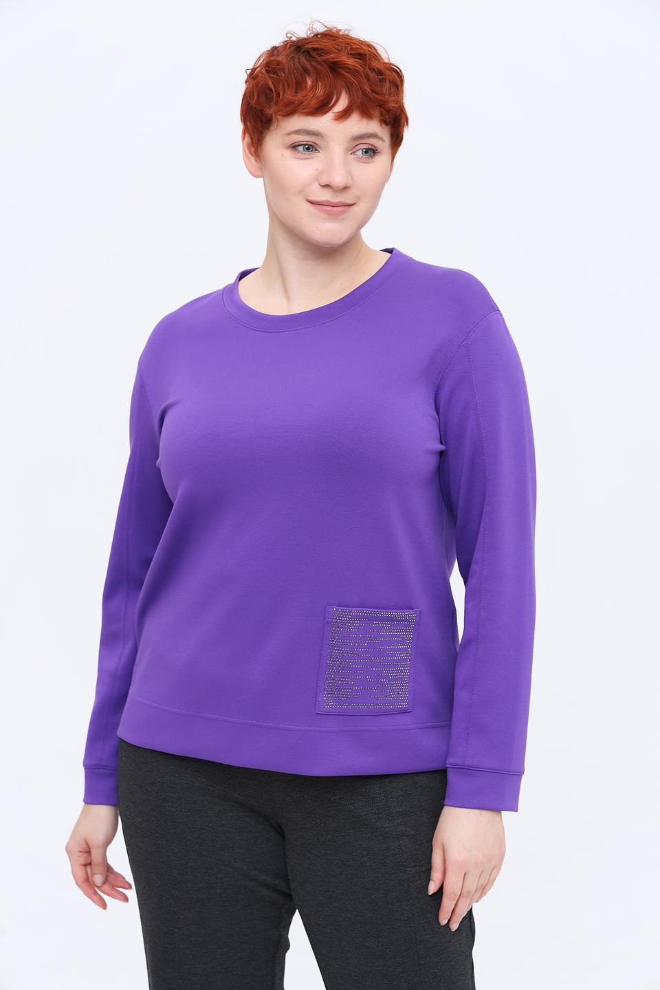 Пуловер Rabe collection фиолетовый