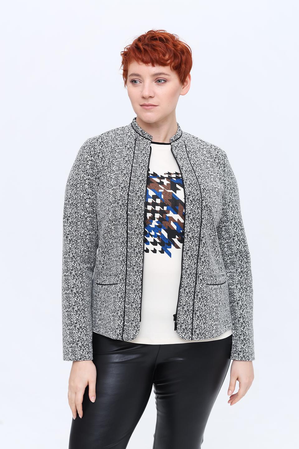 Жакет Frank Walder в клетку серый