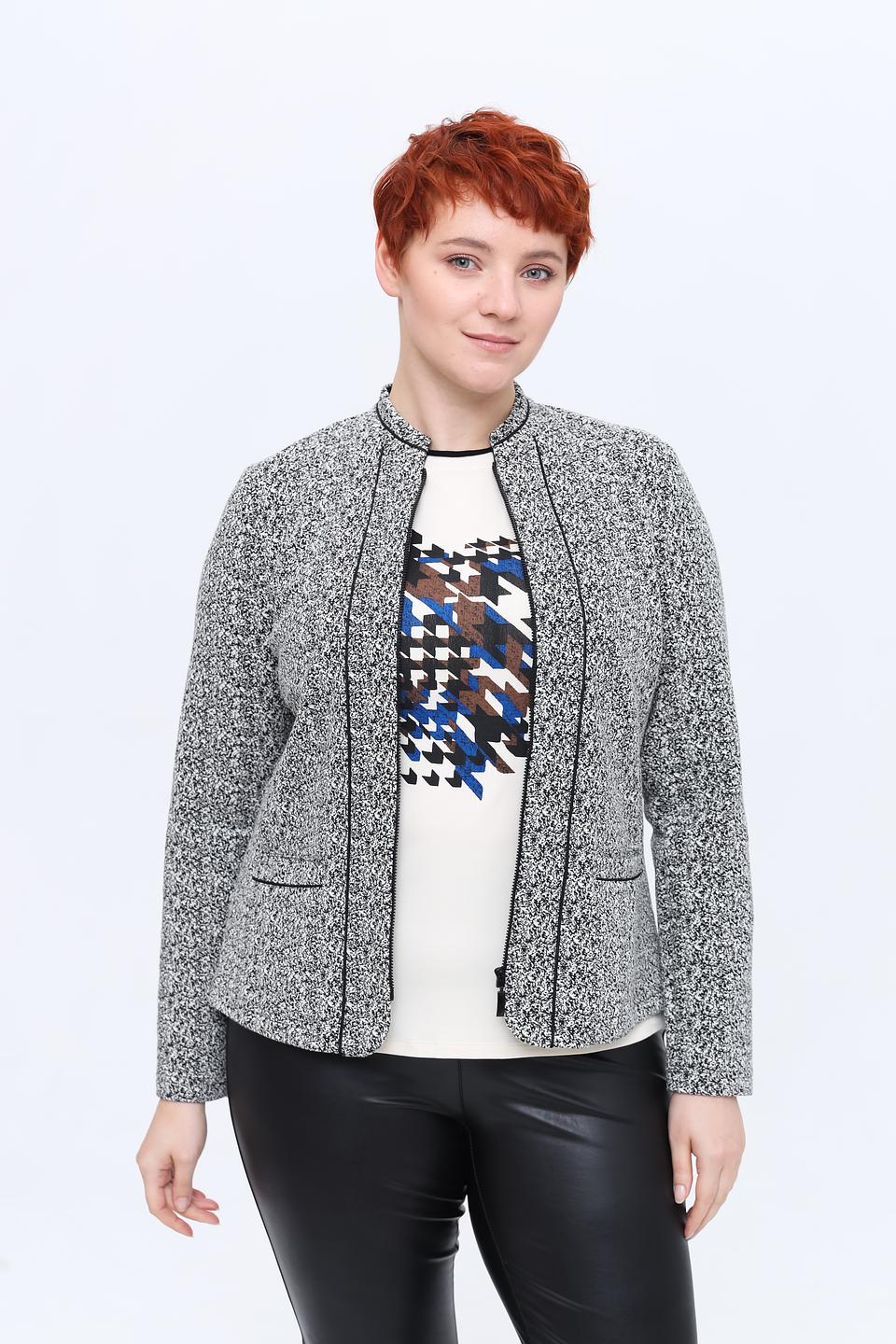 Жакет Frank Walder в клетку серый