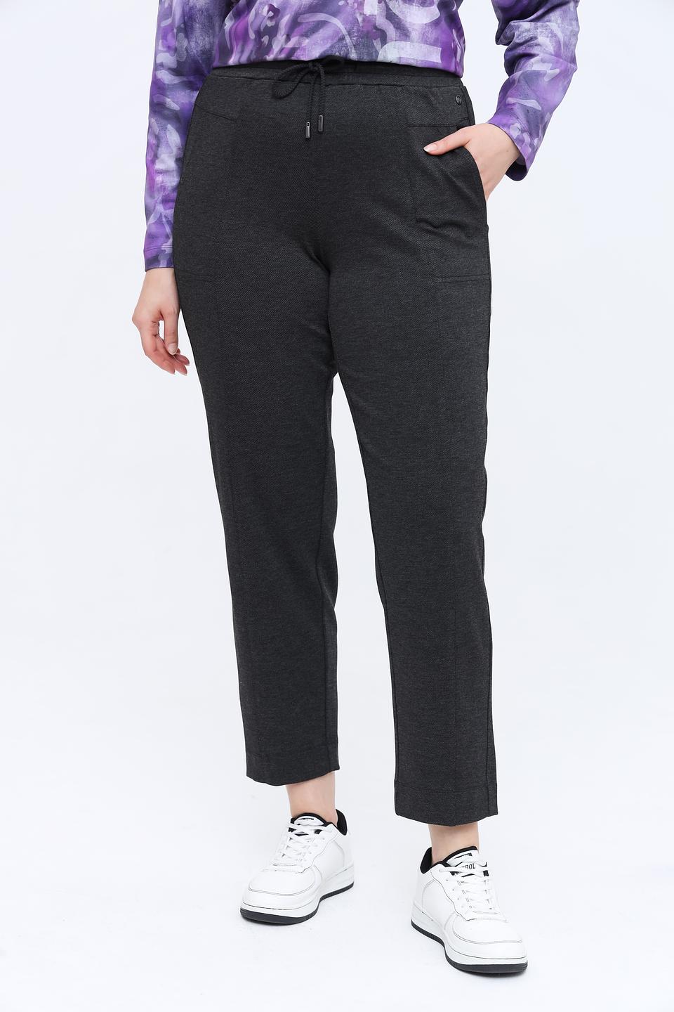 Брюки Frapp серые с поясом