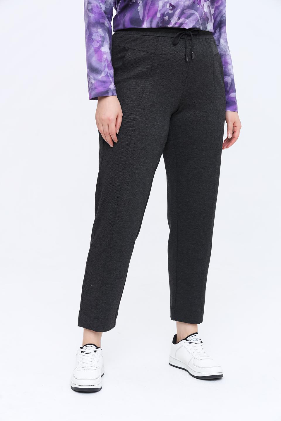 Брюки Frapp серые с поясом