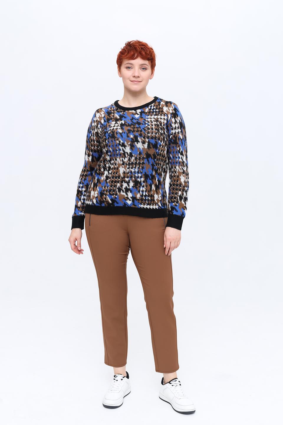 Пуловер Lebek в клетку