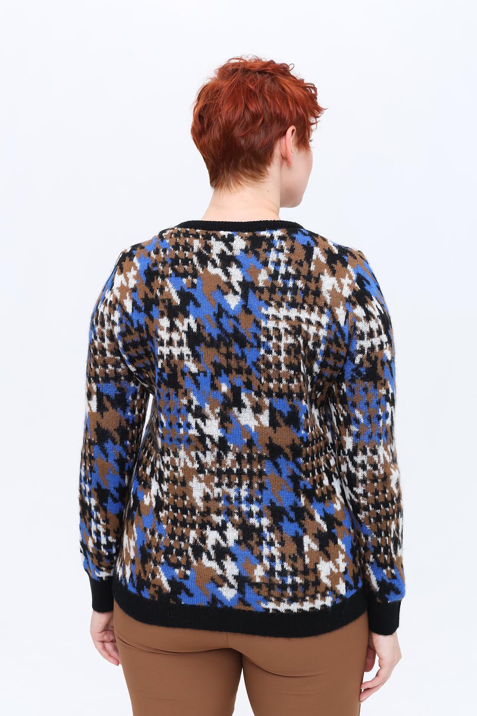 Пуловер Lebek в клетку