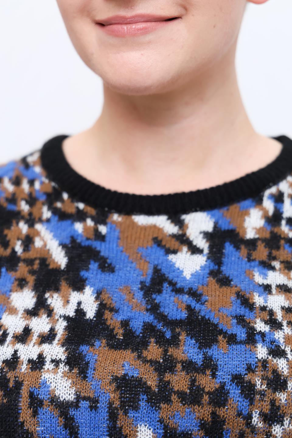 Пуловер Lebek в клетку