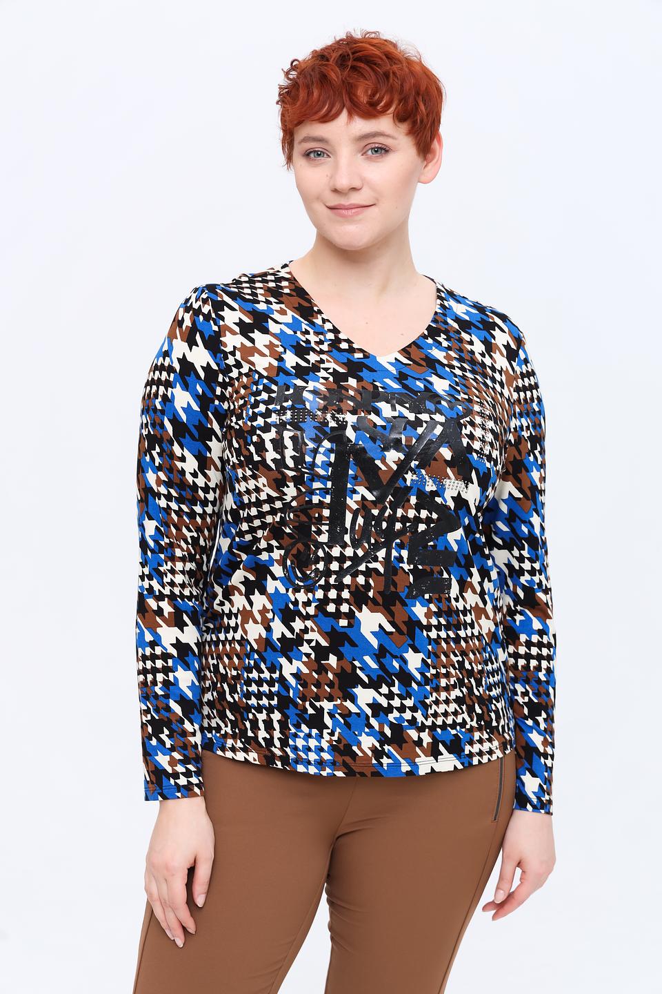 Лонгслив Lebek с принтом