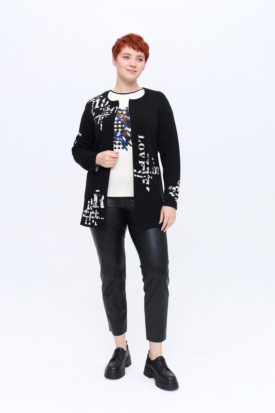 Жакет Rabe collection с принтом чёрный