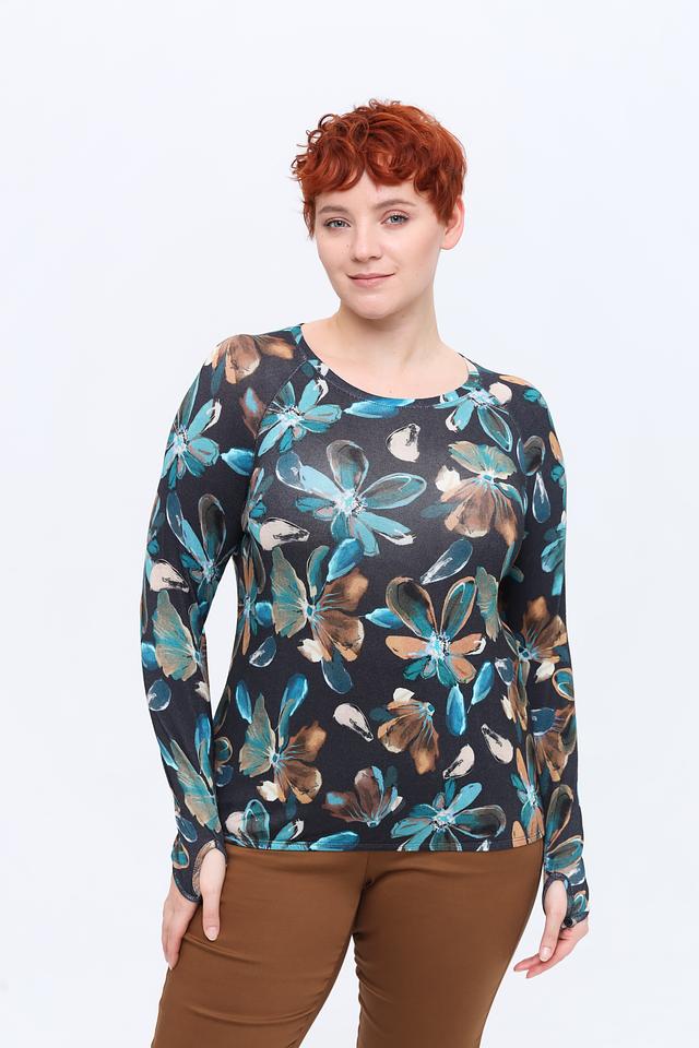 Пуловер Lecomte с цветочным принтом