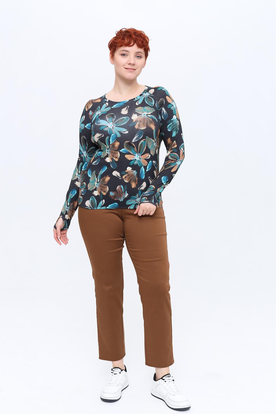 Пуловер Lecomte с цветочным принтом