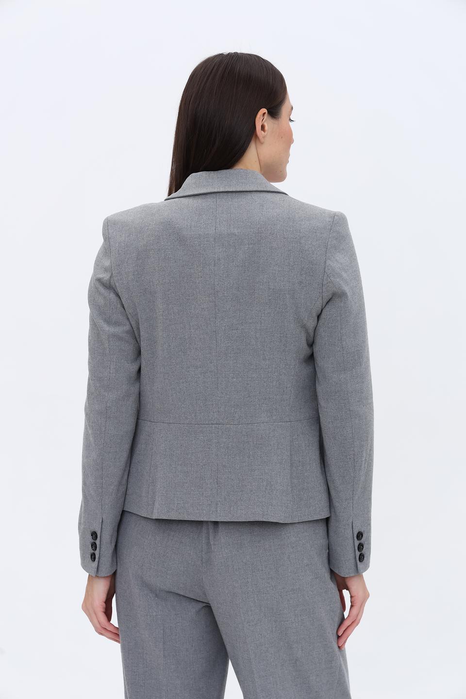 Жакет More and More серый приталенный