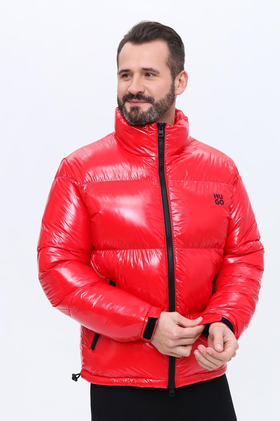 Куртка Hugo красная стеганая