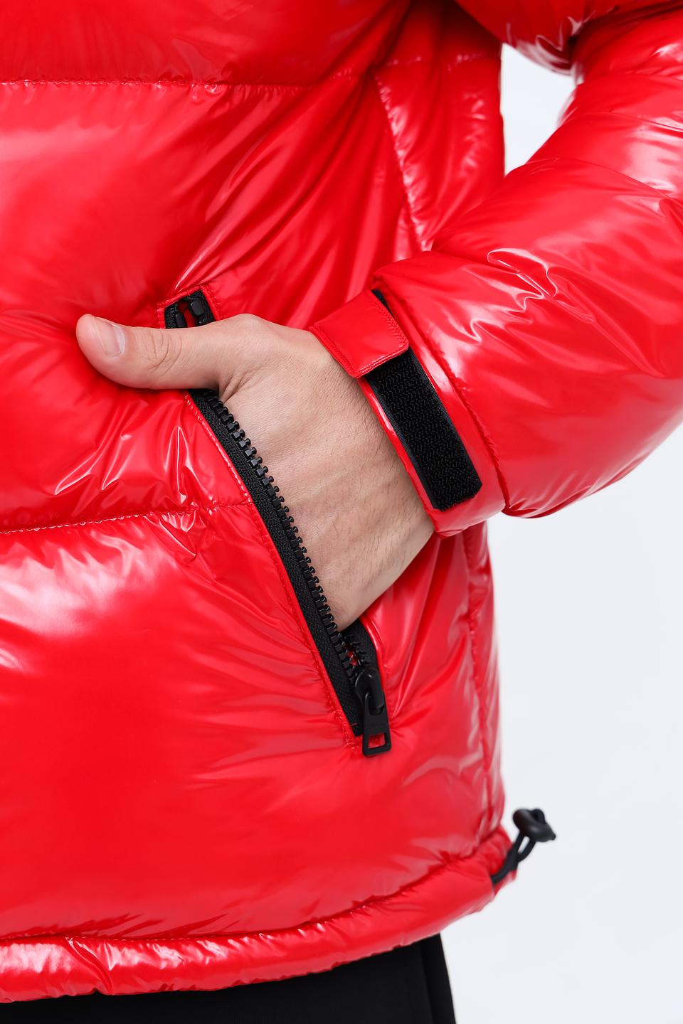 Куртка Hugo красная стеганая
