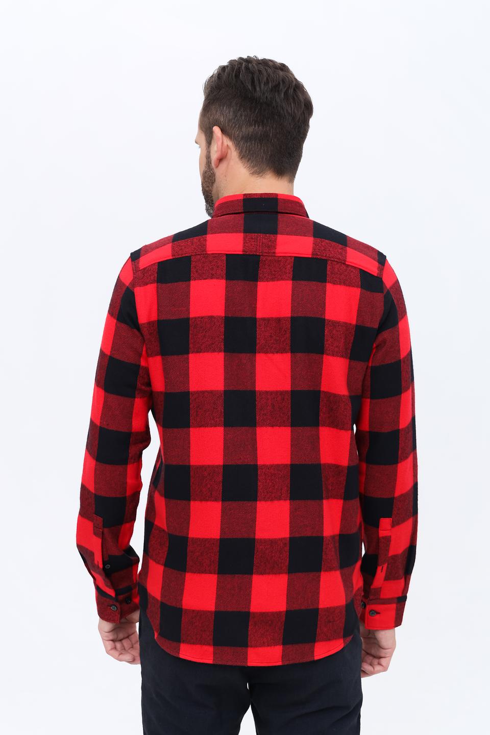 Рубашка Hugo клетка красный