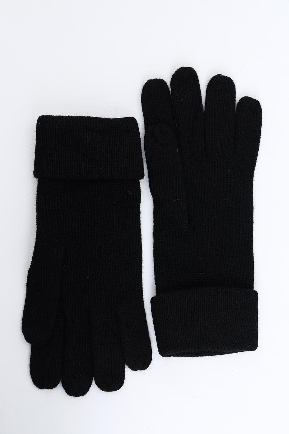 Перчатки Roeckl чёрные вязаные