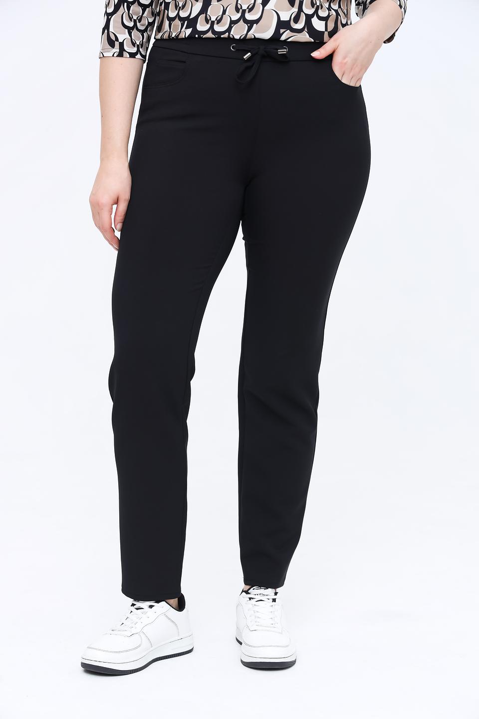 Брюки Frank Walder чёрные с поясом