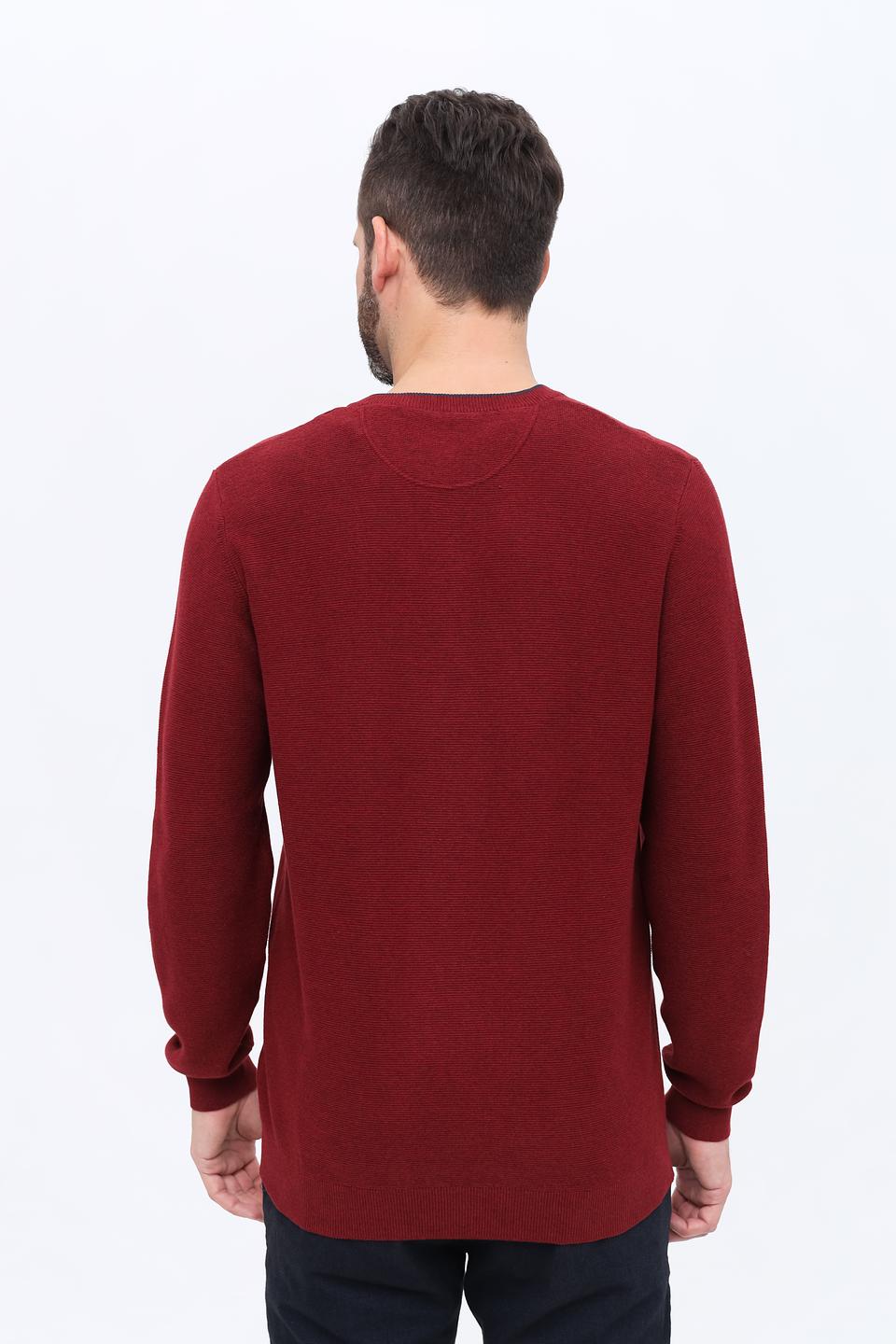Джемпер Ragman V-образный бордовый