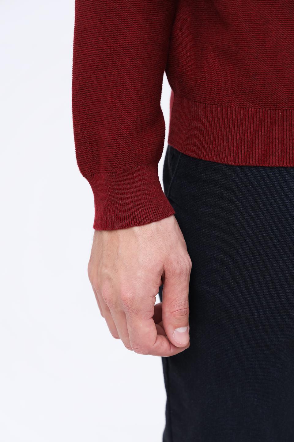 Джемпер Ragman V-образный бордовый