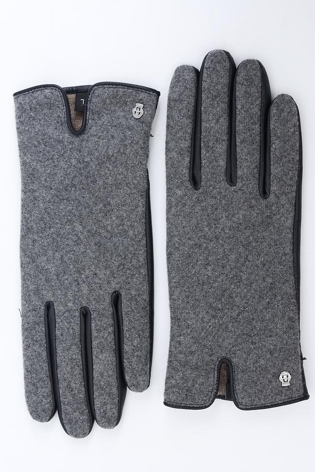 Перчатки Roeckl серые с черным