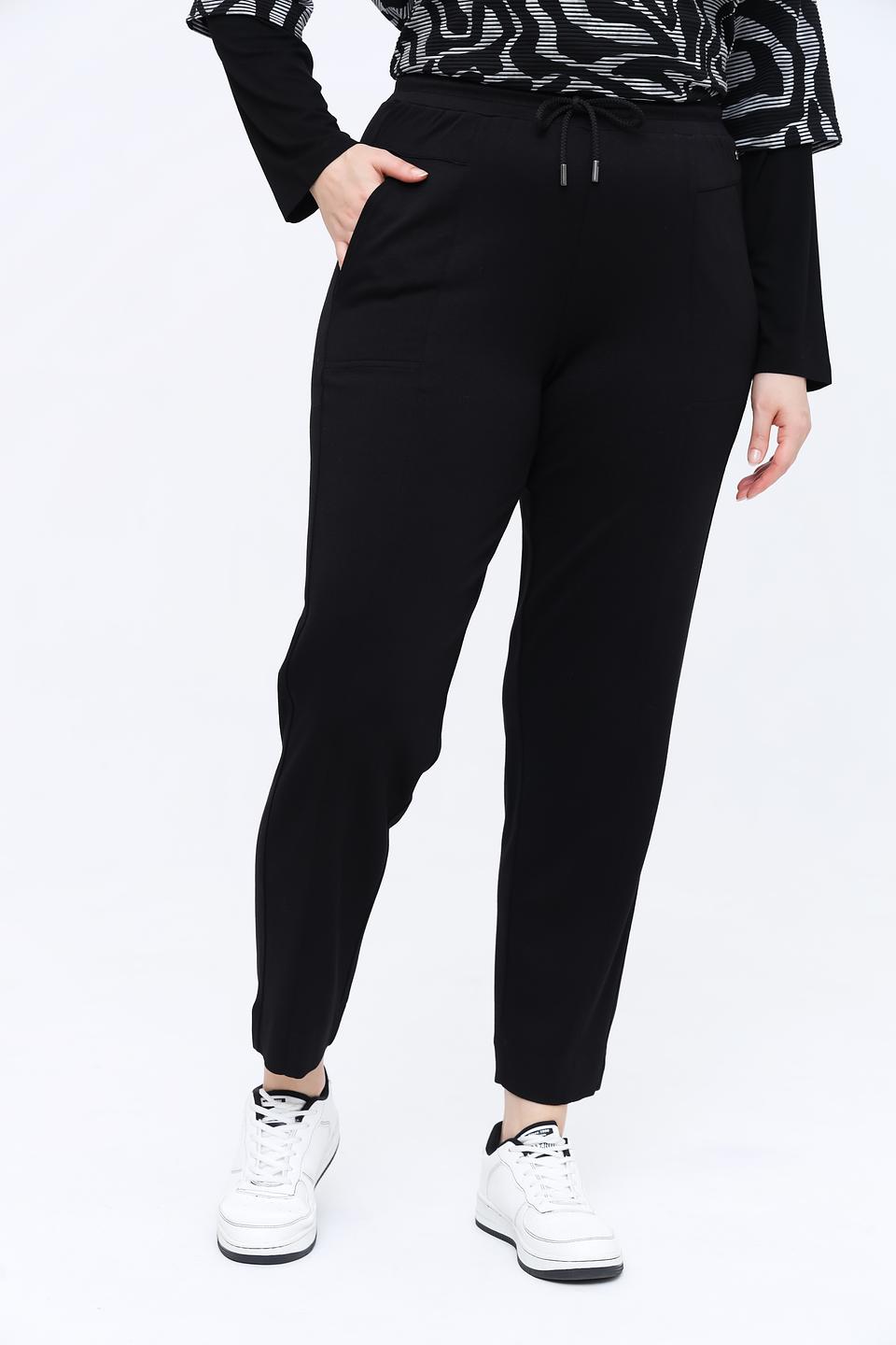 Брюки Frapp чёрные с поясом