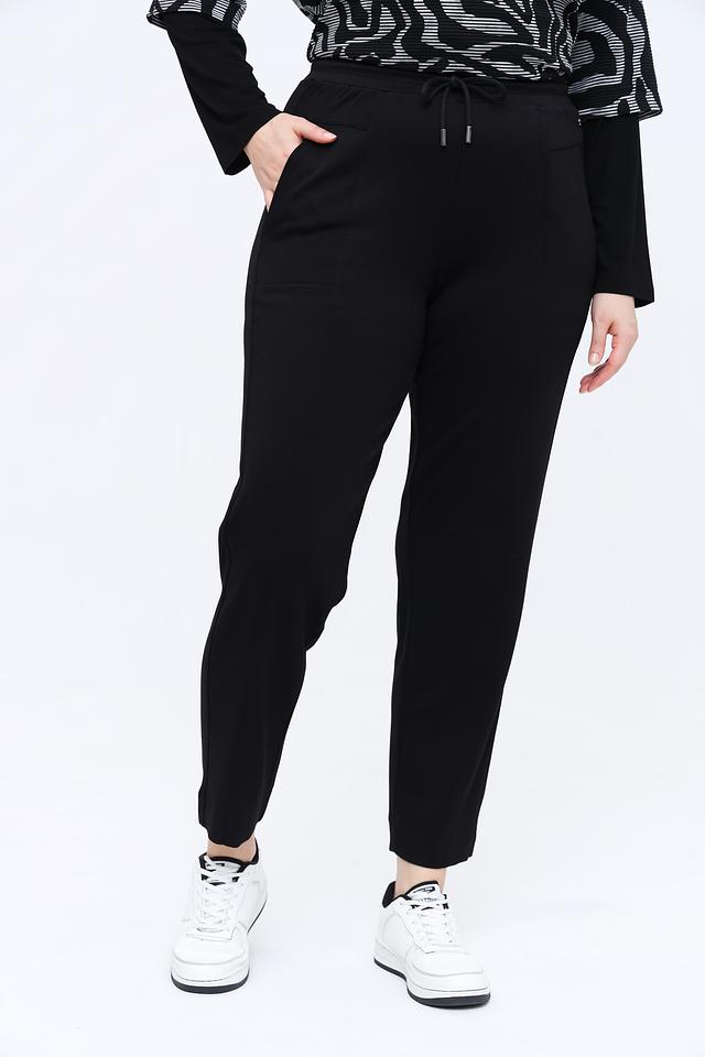 Брюки Frapp чёрные с поясом