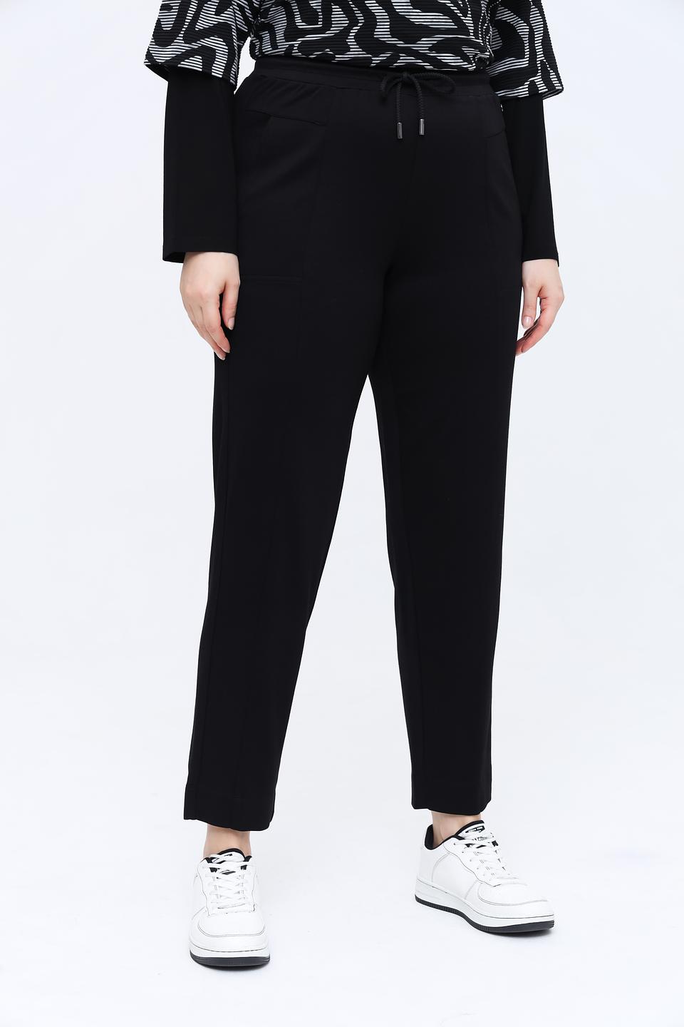 Брюки Frapp чёрные с поясом