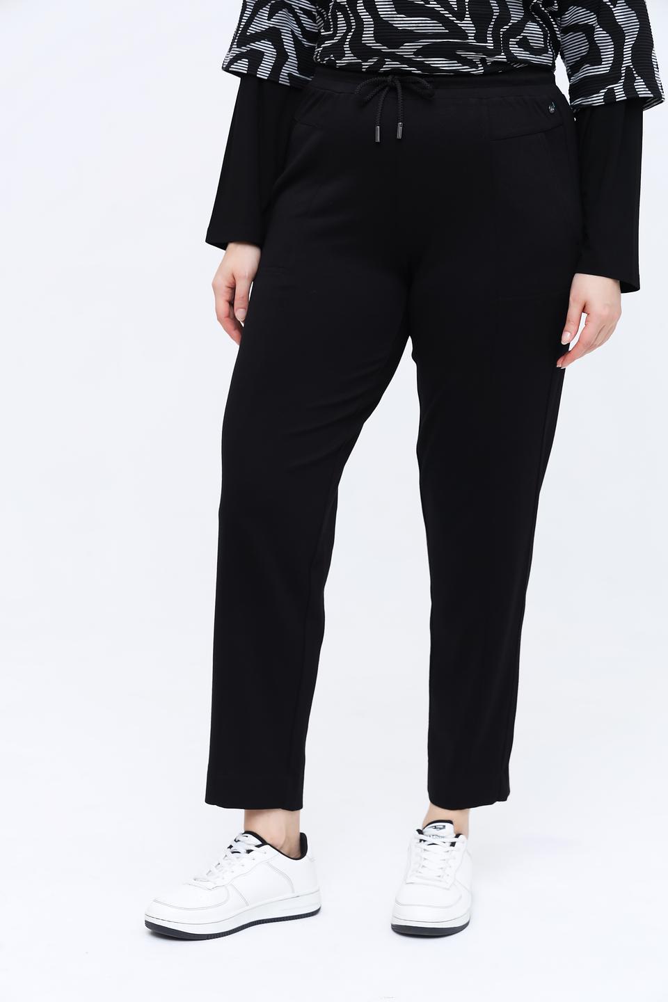 Брюки Frapp чёрные с поясом