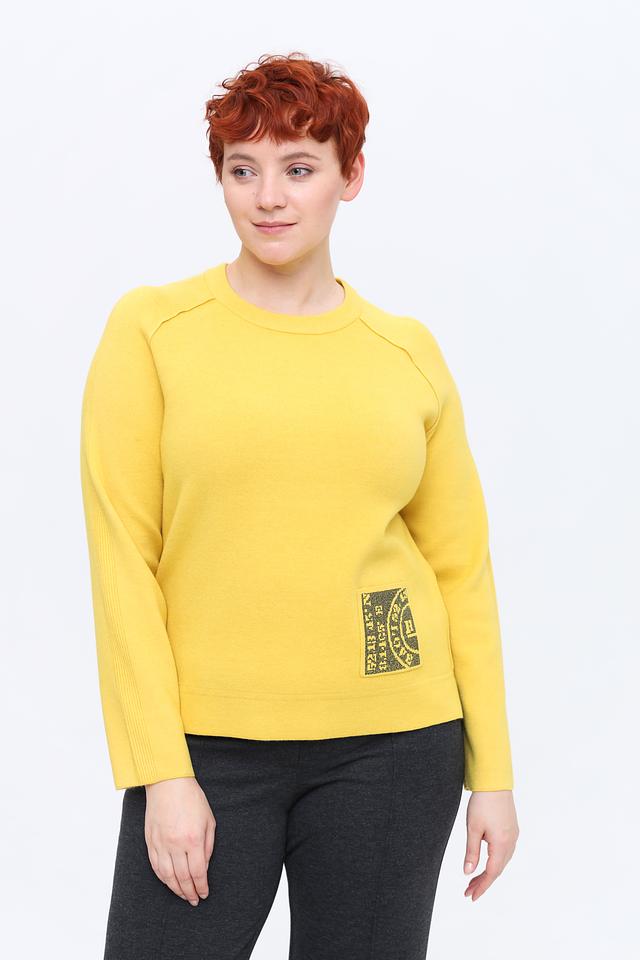 Пуловер Rabe collection горчичный