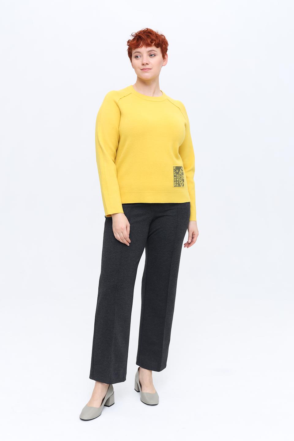 Пуловер Rabe collection горчичный