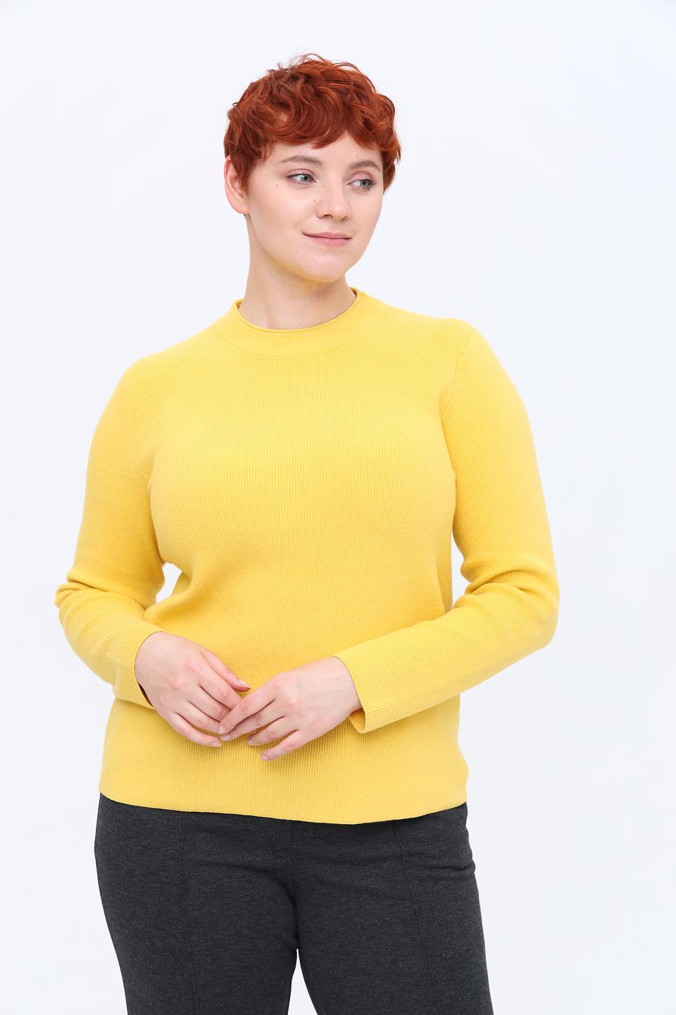 Пуловер Rabe collection жёлтый