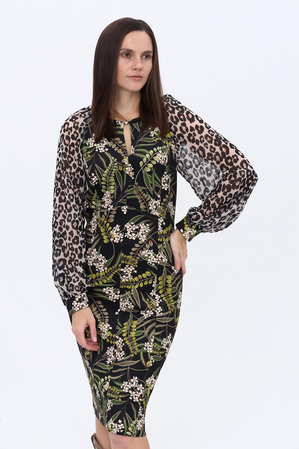 Платье Marc Cain с леопардовым принтом