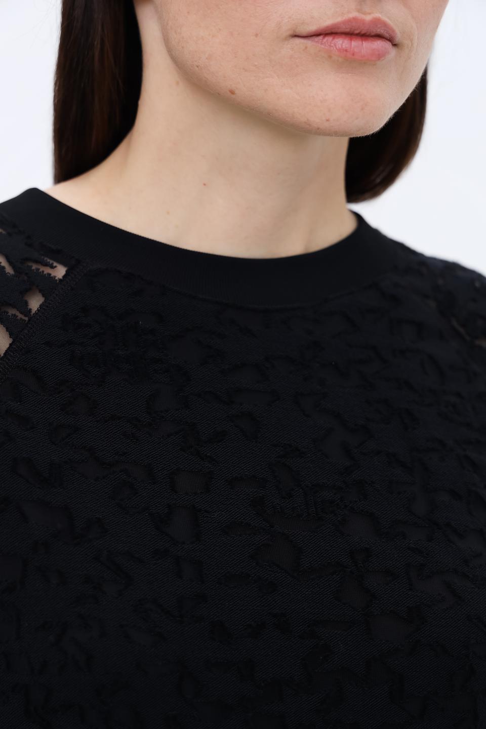 Платье Marc Cain чёрное с ажуром