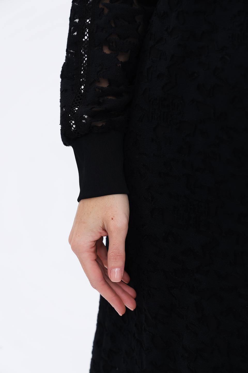 Платье Marc Cain чёрное с ажуром