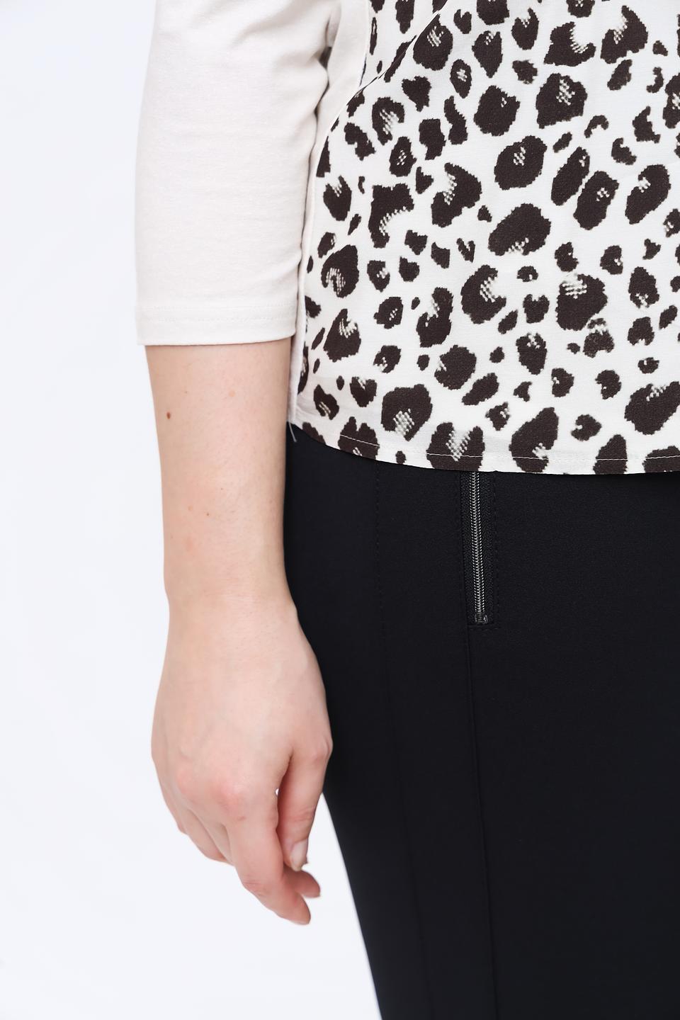 Лонгслив Frank Walder с леопардовым принтом