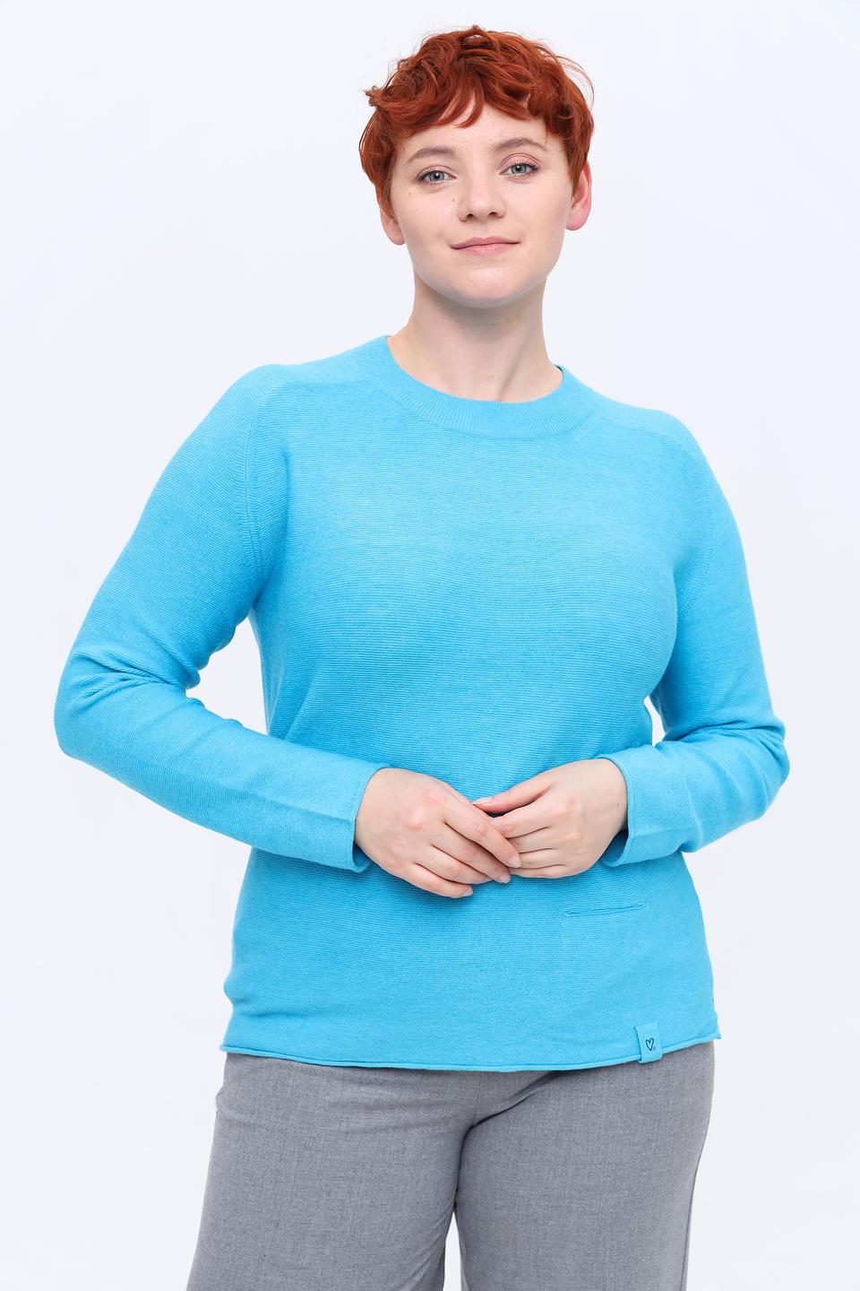 Пуловер Rabe collection бирюзовый
