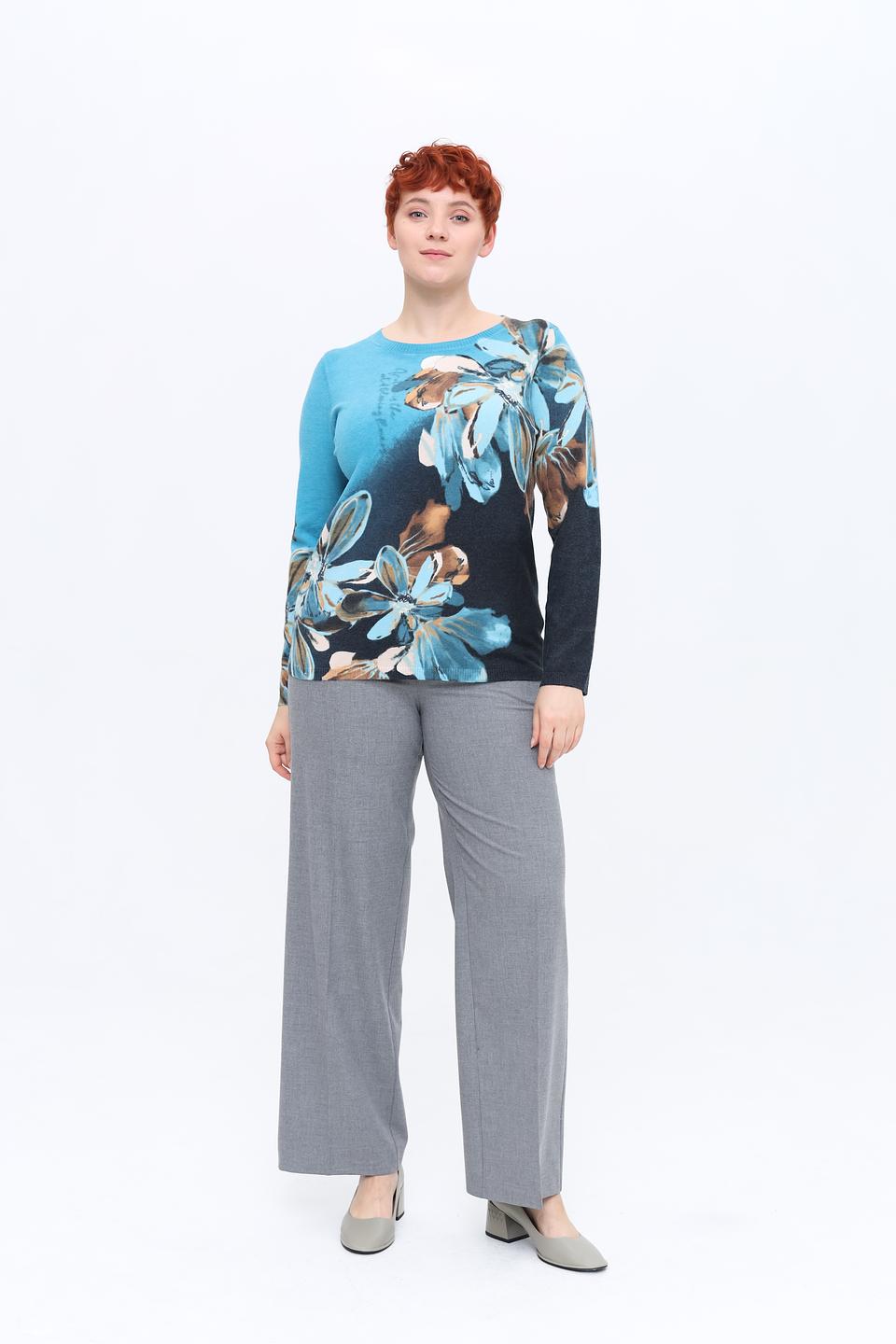 Пуловер Lecomte с цветочным принтом