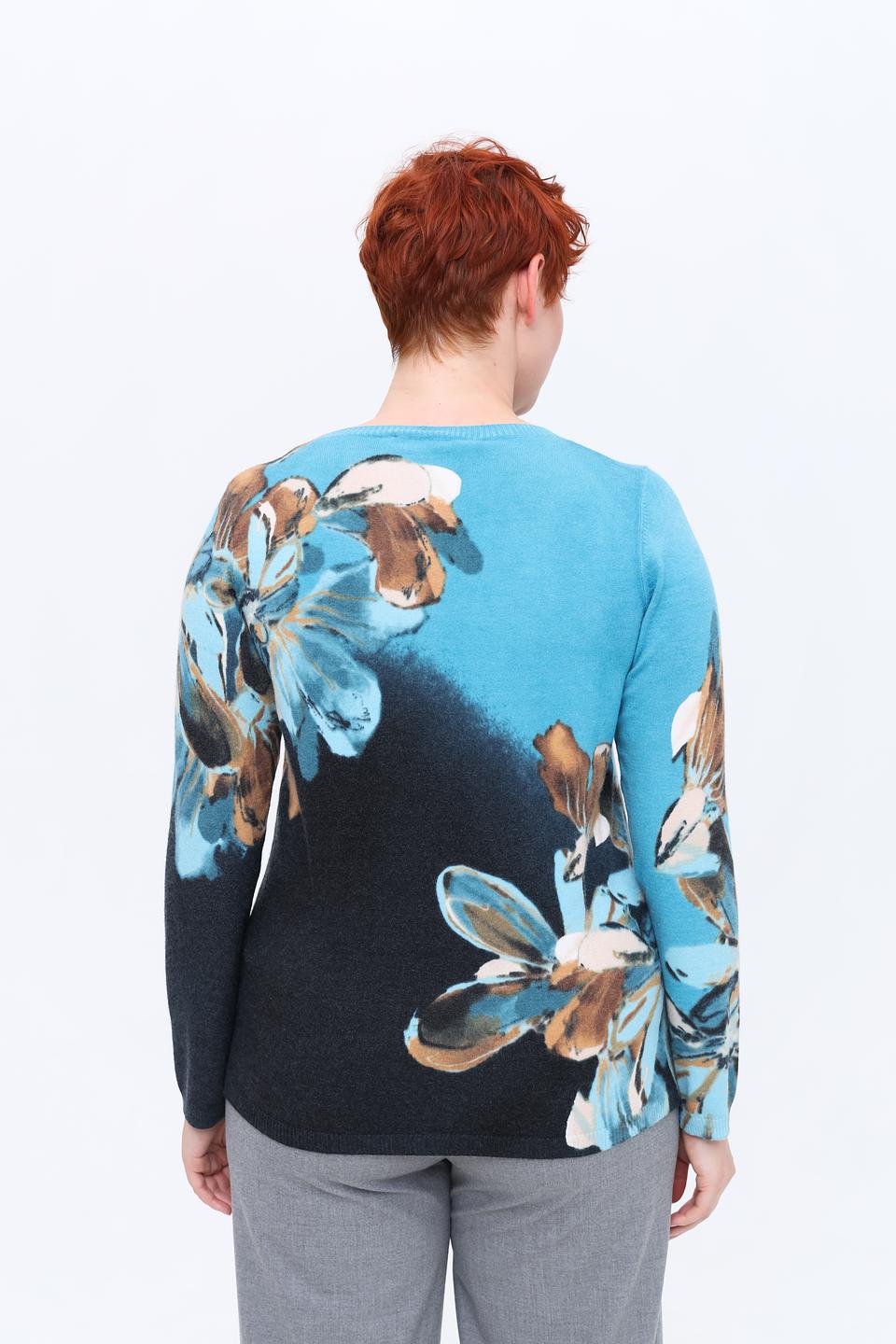 Пуловер Lecomte с цветочным принтом