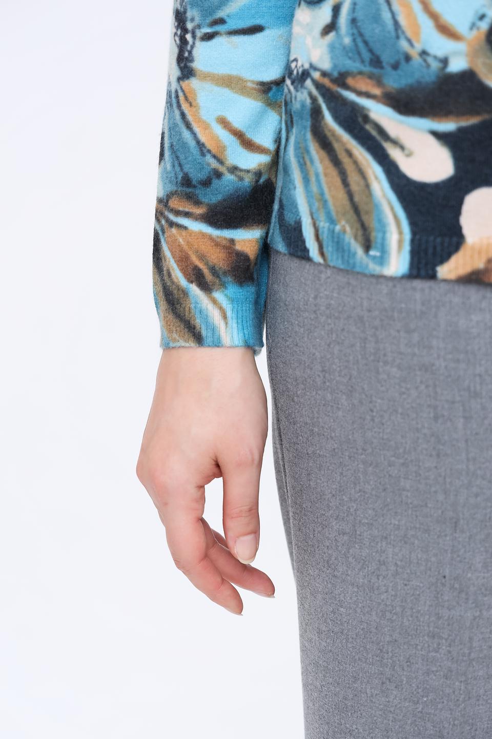 Пуловер Lecomte с цветочным принтом