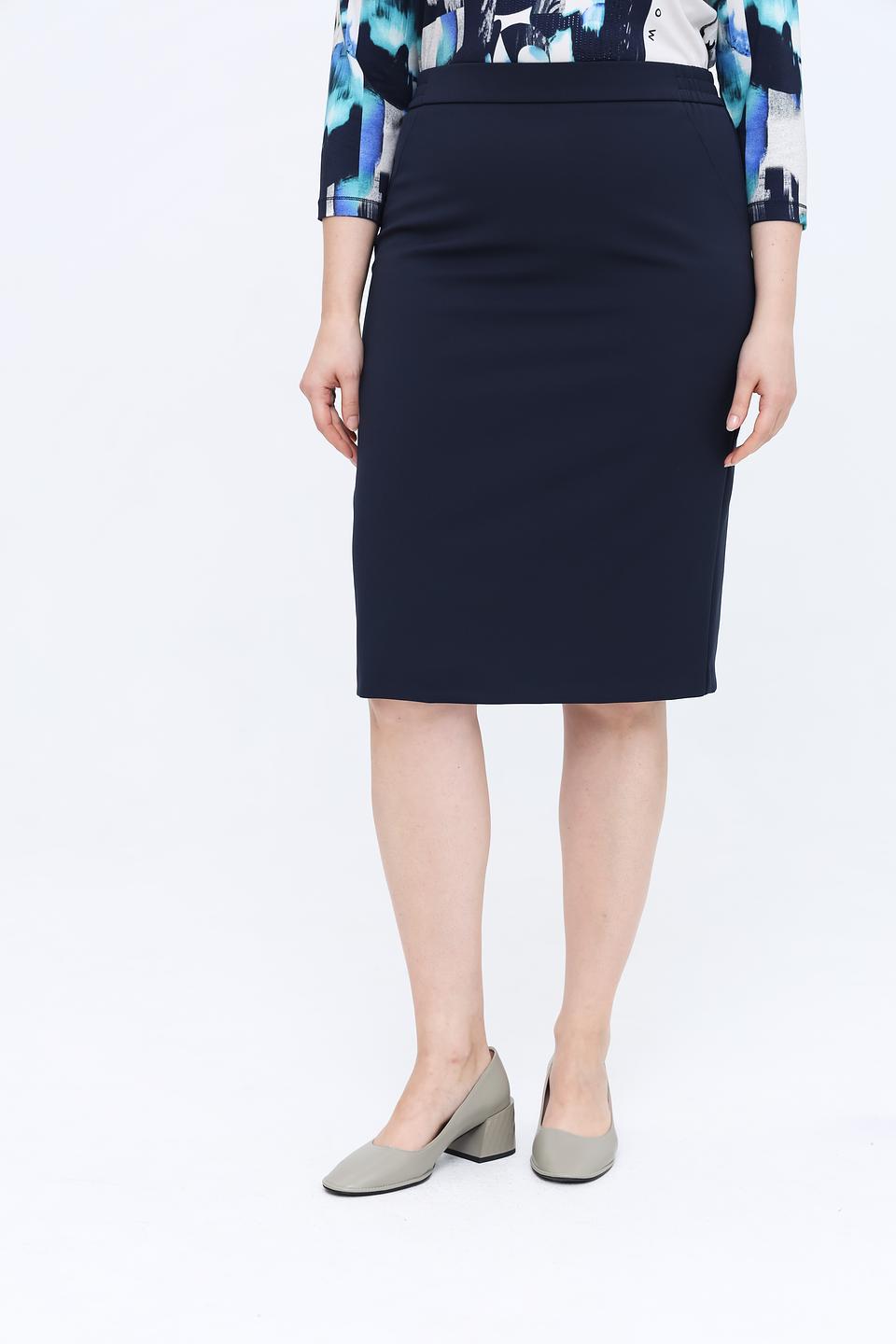 Юбка Frank Walder классическая темно-синяя