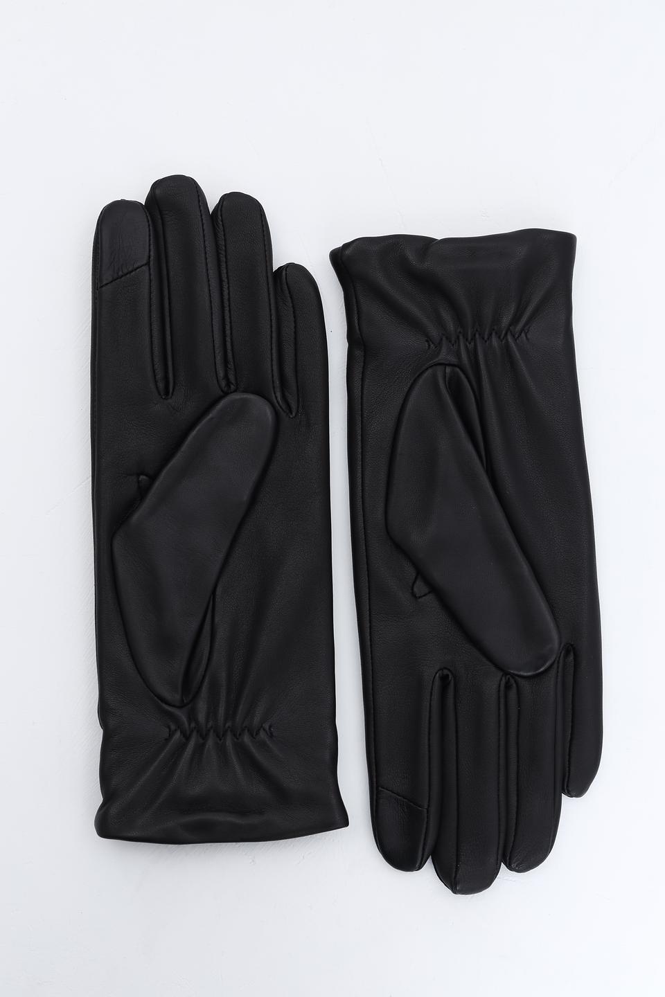 Перчатки Roeckl чёрные кожаные