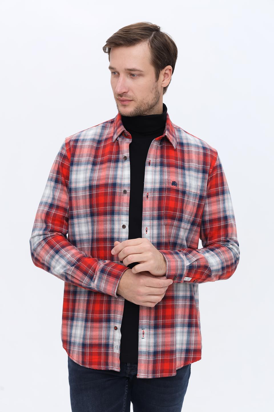 Рубашка Lerros клетка красный